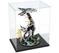 Vitrine pour collections avec socle noir, 60 x 60 x 60 cm, vitrine en acrylique transparent, vitrine transparente pour salon, chambre à coucher, bureau