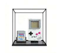 Vitrine pour console LE*GO 72046 Ma*rio Game Boy - Vitrine anti-poussière en acrylique transparent pour jouets et objets de collection (noir, 2 mm)