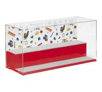 Vitrine pour construction lego 2 niveaux 6 plaques LEGO - Rouge