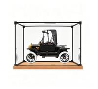 Vitrine pour LE*GO 11376 Fo*rd Model T - Vitrine anti-poussière en acrylique transparent pour jouets et objets de collection (bois, 2 mm)