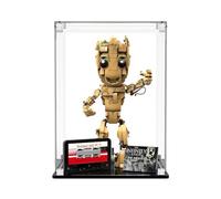 Vitrine pour Lego Je Bin Groot Vitrine Acrylique pour Lego 76217 (Modèle Non Inclus), Taille: 19 x 15 x 35 cm (Version Classique)