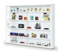 Vitrine pour miniatures coloris blanc, 80 x 9,5 x 60 cm