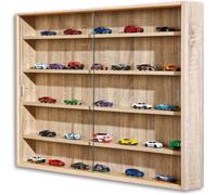 Vitrine pour miniatures coloris sonoma, 80 x 9,5 x 60 cm