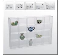 Vitrine pour miniatures - SAFE - 5257 - 20 emplacements - Porte coulissante - Acryl-glas transparent