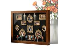 Vitrine pour musée bricolage - Résine de bois 22,7 x 31,4 cm 440 G | Boîte décorative pour mémoire mini silhouette | Mariage Anniversaire Maison de vacances Appartement Agriturismo Hotel Dormitorio