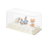 Vitrine pour Poupée,Boîtier d'Exposition pour Figurines | avec Support en Cubes Détachable Boîtes De Stockage Transparentes pour Collection Miniature Étagère Cabinet
