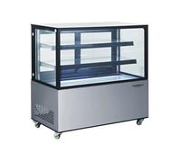 Vitrine Professionnelle Réfrigérée 4 Faces Vitrées 370 L l