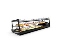 Vitrine Professionnelle Série Kube Version Bain Marie 2 Etagères L 840 / 1190 mm