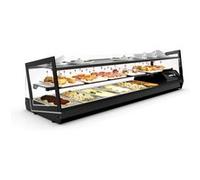 Vitrine Professionnelle Série Kube Version Bain Marie 2 Etagères L 840 / 1190 mm Sayl 1 G