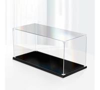 Vitrine rectangulaire en acrylique transparent pour objets de collection - Boîte de rangement rectangulaire anti-poussière à monter soi-même pour jouets et souvenirs, 35 x 30 x 40 cm - Idéal pour plan