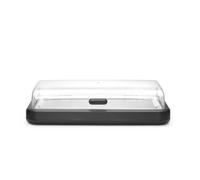 HENDI Présentoir buffet réfrigérant UNIQ GN 1/1, Noir | Socle en PP, couvercle relevable en ABS, bac GN 1/1 en acier inoxydable, accumulateur de froid, 593x389x(H)147mm
