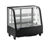 Vitrine réfrigérée - 100 l - Royal Catering - 3 niveaux - Noir