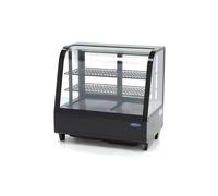 Vitrine réfrigérée - 100L - 68cm - Noir - Porte Coulissante arrière -
