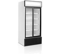 Vitrine réfrigérée 2 portes avec caisson TEFCOLD White G