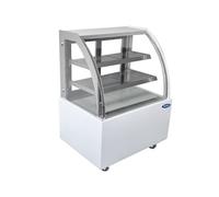 Vitrine Réfrigérée 4 Faces Professionnelle Acier Laqué Blanc 900 à 1800 mm