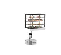 Vitrine Réfrigérée 4 faces Série Cold Integra base 100 avec Groupe Accès Arrière 3 Etagères