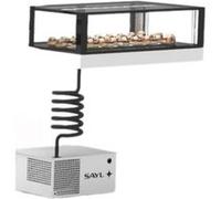 Vitrine Réfrigérée 4 faces Série Cold Integra base 120 avec Groupe Accès Arrière Sayl G