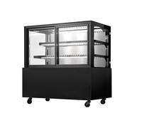 Vitrine Réfrigérée 4 Faces Service Avant Noire 900 à 1700 mm