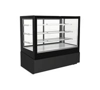 Vitrine Réfrigérée 4 faces Vitrées Pâtisserie Snacking avec 3 Etagères et Groupe Logé