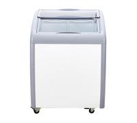 Vitrine Réfrigérée à Crème Glacée Commerciale-Duoku-Comptoir à Glace 154 L-Congélateur Mobile-2 Portes Coulissantes en Verre