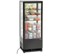 Vitrine Réfrigérée à Poser - 98 Litres - Blanche ou Noire - Bartscher Noir