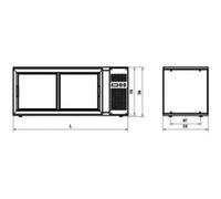 Vitrine Réfrigérée à Poser de Pâtisserie 150 L Combisteel NC G