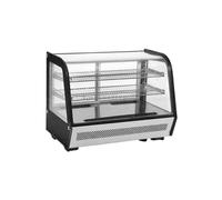 Vitrine Réfrigérée à Poser Positive Noire et Métal 120 litres
