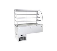 Vitrine Réfrigérée Centrale Cuve Ventilée Capacité GN de 3 ou 4 3 Niveaux