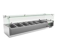Vitrine refrigerée de comptoir 1x GN 1/2 + 5x GN 1/3 MCH 3150 Redfox Métallisé G