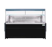 Vitrine Réfrigérée Horizontale Noire Vitre Droite L 1340 à 2590 mm