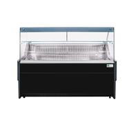 Vitrine Réfrigérée Horizontale Noire Vitre Droite L 1340 à 2590 mm