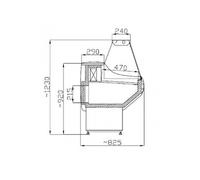 Vitrine Réfrigérée Horizontale Vinnie Profondeur 825