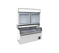 Vitrine Réfrigérée Murale Libre Service Blanche Négative 2 ou 3 Portes