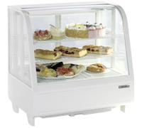 Vitrine Réfrigérée Patisserie à Poser - 100 litres Blanche - Casselin