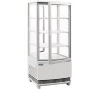 Vitrine Réfrigérée Porte Incurvée Série C Blanche Polar 1 G