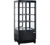 Vitrine Réfrigérée Porte Incurvée Série C Noire 86 Litres Polar 6 G