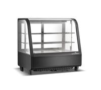 Vitrine réfrigérée positive de comptoir noire 100 Litres Full Black PREMIUM - GOLDINOX