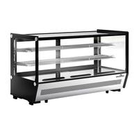 Vitrine réfrigérée positive de comptoir noire 242 Litres PREMIUM - GOLDINOX