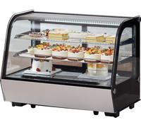 Vitrine réfrigérée pour boulangerie - 146 L - Vitrine réfrigérée 2 couches - Vitrine boulangerie - Vitrine de conservation pour produits de boulangerie