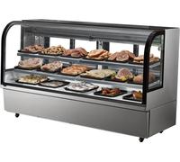 Vitrine réfrigérée pour boulangerie - 901L - 4 étages avec éclairage LED - Présentoir réfrigérateur
