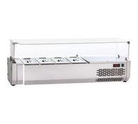 Vitrine Réfrigérée pour Table à Pizza GN 1/4 Largeur 1200 Sofraca https://www.fnac.com/mp48070251/Vitrine-Refrigeree-pour-Table-a-Pizza-GN-1-4-Largeur-1200-Sofraca-R455A-1200x329x457mm/w-4?oref=9be0ba5d-79d8-8254-2731-ede19f070e86