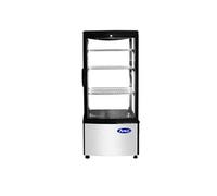 Vitrine Réfrigérée Professionnelle de Présentation 4 Faces Vitrées 88 Litres