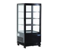 Vitrine Réfrigérée Professionnelle Série C 68 Litres Noire Polar G