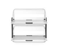 Vitrine réfrigérée roll top double - HENDI - 465x310x410 mm - couvercle polystyrène transparent - accès double face - sans BPA