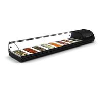 Vitrine Réfrigérée Série Standard Cuve Plane 1085 à 2140 mm SAYL Noir