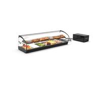 Vitrine Réfrigérée Tapas Bacs GN 1/3 Série shark 2P avec Groupe à Distance avec Bacs