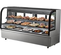 Vitrine réfrigérée VEVOR Vitrine pâtisserie 901 L, vitrine réfrigérée commerciale 4 niveaux Comptoir pâtisserie comptoir froid avec éclairage LED