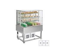 VITRINE REFRIGEREE VITRAGE DROIT RABATTABLE POSITIVE +3° / +5°C