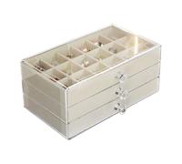 Vitrine Rock,Vitrine Collection Rock,Vitrine de fossiles à 54 emplacements - Vitrine visuelle de fossiles en acrylique à 3 couches, vitrine de stockage de cristaux pour Souvenirs de remise de diplôme,