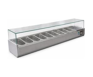 Vitrine saladette réfrigérée - PESAGE MB - 2000 mm - +2/+8°C - R600a - Inox